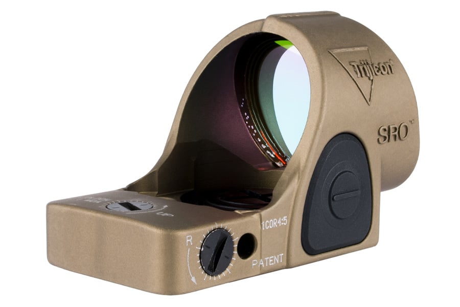 TRIJICON SRO Red Dot Sight MOA with Adjustable LED Coyote Brown Anodiz
